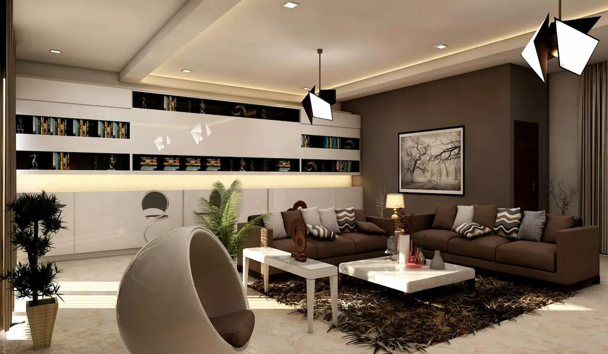Modern Glamour Living Room